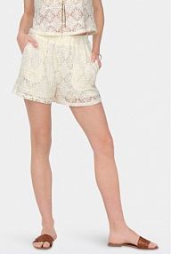 Szorty JDY białe damskie Materiałowe