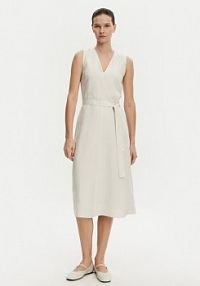 Sukienka letnia Calvin Klein beżowa 