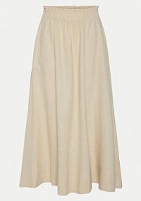 Spódnica maxi YAS beżowa 