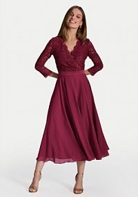 Sukienka koktajlowa Swing czerwona 