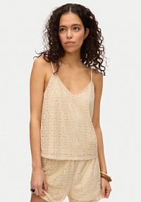 Top Vero Moda beżowy damski 