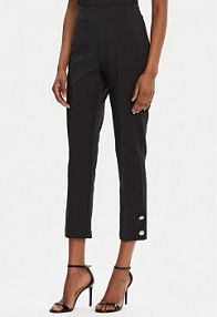 Spodnie eleganckie Rinascimento czarne damskie Materiałowe