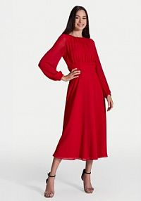 Sukienka koktajlowa Swing czerwona 