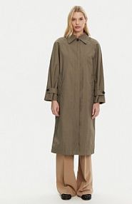 Płaszcz Tommy Hilfiger brązowy damski Przejściowy