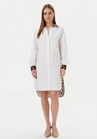 Sukienka LOLA CASADEMUNT biała Koszulowa