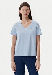 T-shirt Gant niebieski damski 