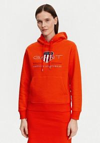 Bluza przez głowę Gant pomarańczowa 