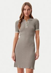 Sukienka dzianinowa Guess beżowa 
