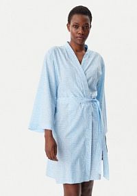 Szlafrok DKNY niebieski damski 