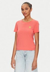 T-shirt ONLY różowy damski 