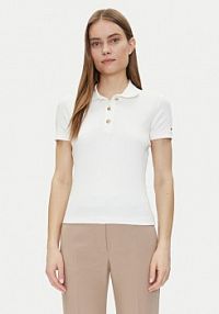 Koszulka polo Tommy Hilfiger biała damska 