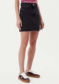 Spódnica jeansowa Tommy Jeans czarna 