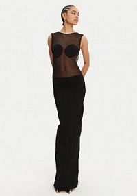 Sukienka wieczorowa JACQUEMUS czarna 251KN592-2434  Regular Fit