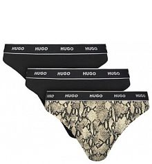 Stringi HUGO wielokolorowe Komplet 3 par stringów