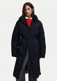 Kurtka puchowa Desigual czarna damska Płaszcz zimowy