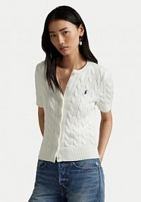 Kardigan Polo Ralph Lauren biały 211966720001  Slim Fit