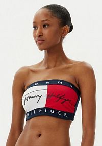 Biustonosz Tommy Hilfiger granatowy Bezfiszbinowy