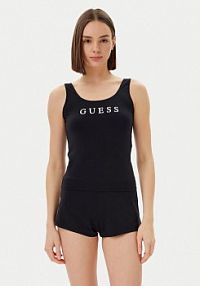 Piżama Guess czarna damska O5GX13 KBBU1  Regular Fit
