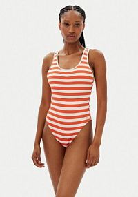 Strój kąpielowy Tommy Hilfiger pomarańczowy 