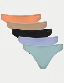 Stringi Calvin Klein Underwear wielokolorowe Komplet 5 par stringów