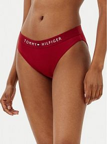 Strój kąpielowy Tommy Hilfiger czerwony Dół od bikini