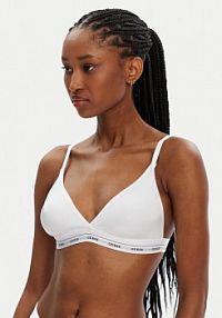 Biustonosz Guess biały Z fiszbiną