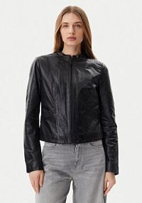Kurtka skórzana Mustang czarna damska 