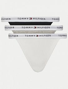 Stringi Tommy Hilfiger wielokolorowe Komplet 3 par stringów