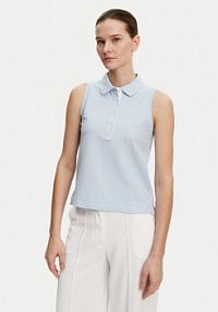 Koszulka polo Gant niebieska damska 
