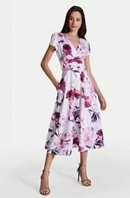 Sukienka koktajlowa Swing wielokolorowa 