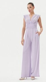 Sukienka wieczorowa Rinascimento fioletowa Kombinezon