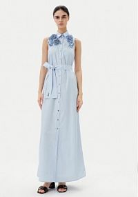 Sukienka letnia KARL LAGERFELD niebieska 