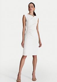 Sukienka koktajlowa Swing biała 