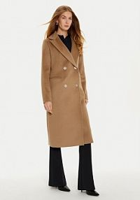 Płaszcz Marciano Guess brązowy damski Wełniany