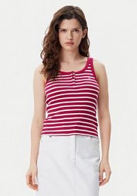 Top Tommy Jeans czerwony damski 