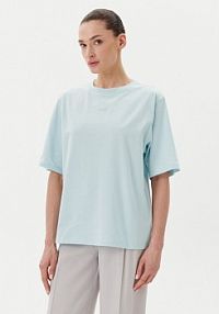 T-shirt BOSS turkusowy damski 
