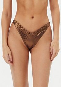 Strój kąpielowy Chantelle brązowy Dół od bikini