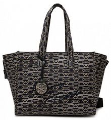 Torebka shopperka Emporio Armani granatowa 