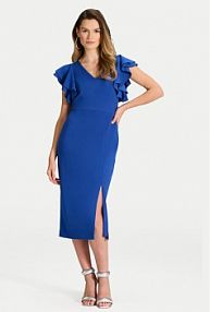 Sukienka koktajlowa Swing niebieska 