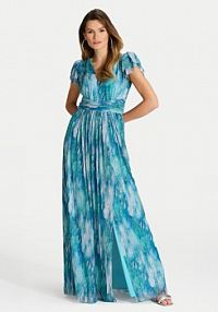 Sukienka wieczorowa Swing niebieska 