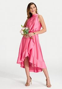 Sukienka koktajlowa Swing różowa 