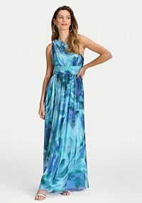 Sukienka wieczorowa Swing niebieska 