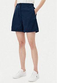 Szorty Tommy Hilfiger granatowe damskie Materiałowe