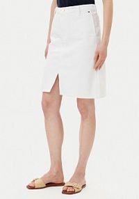 Spódnica jeansowa Tommy Hilfiger biała 