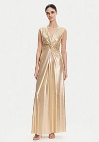 Sukienka wieczorowa Rinascimento złota 