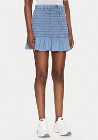 Spódnica mini Tommy Jeans niebieska 