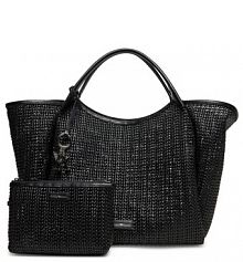 Torebka shopperka Emporio Armani czarna 