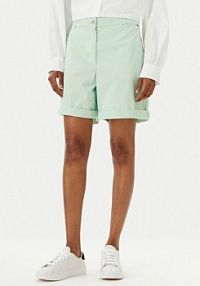 Szorty Tommy Hilfiger zielone damskie Materiałowe