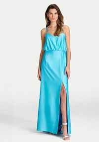 Sukienka wieczorowa Swing niebieska 