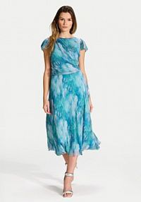 Sukienka koktajlowa Swing niebieska 